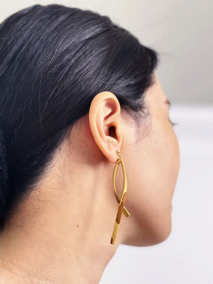 Mottled Bamboo Earrings