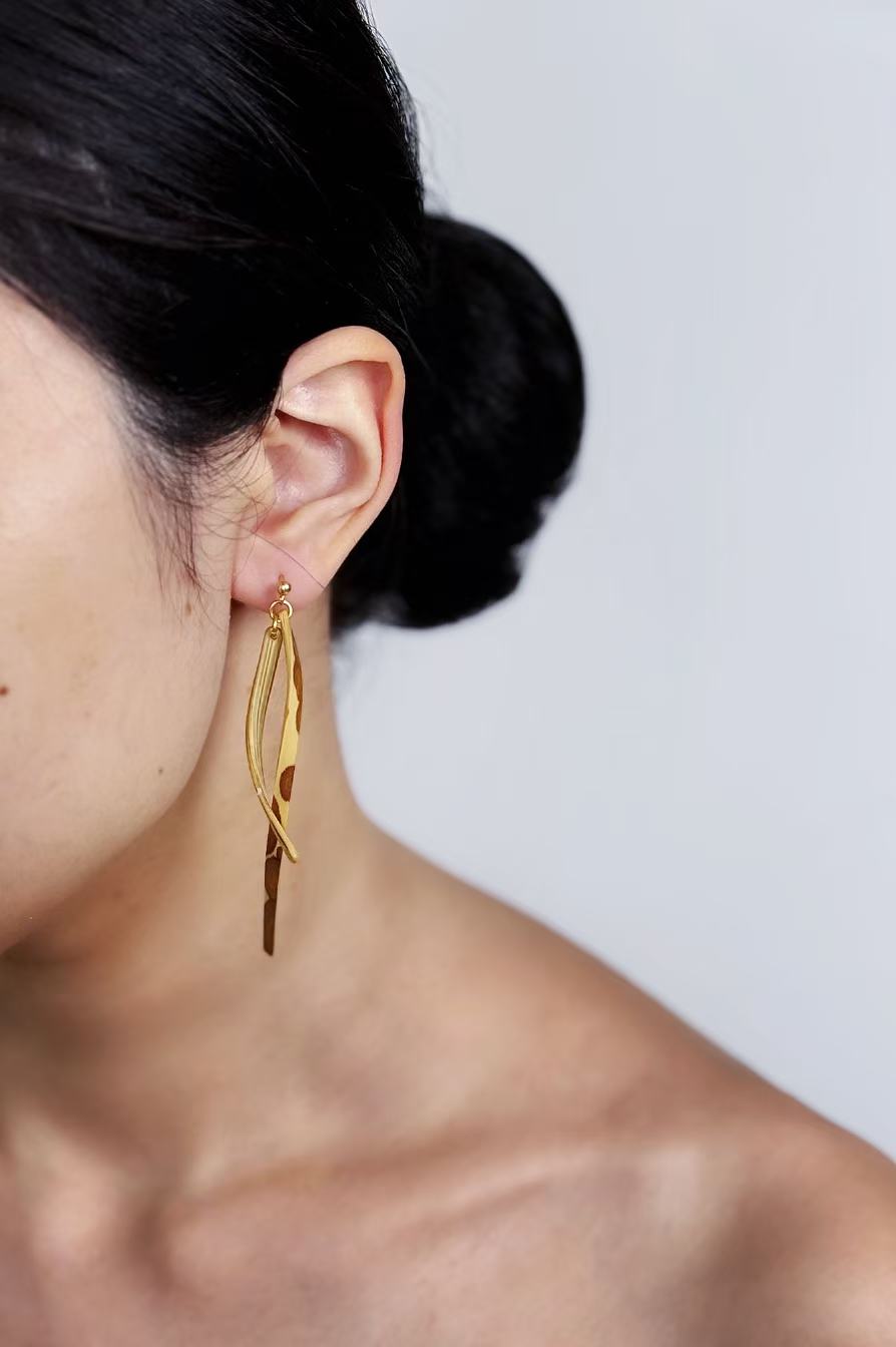 Mottled Bamboo Earrings