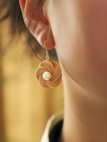 Bamboo Flower Earrings