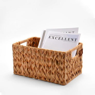 Faux Rattan Storage Basket