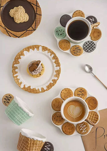 Cookie Ceramic Cup & Plate