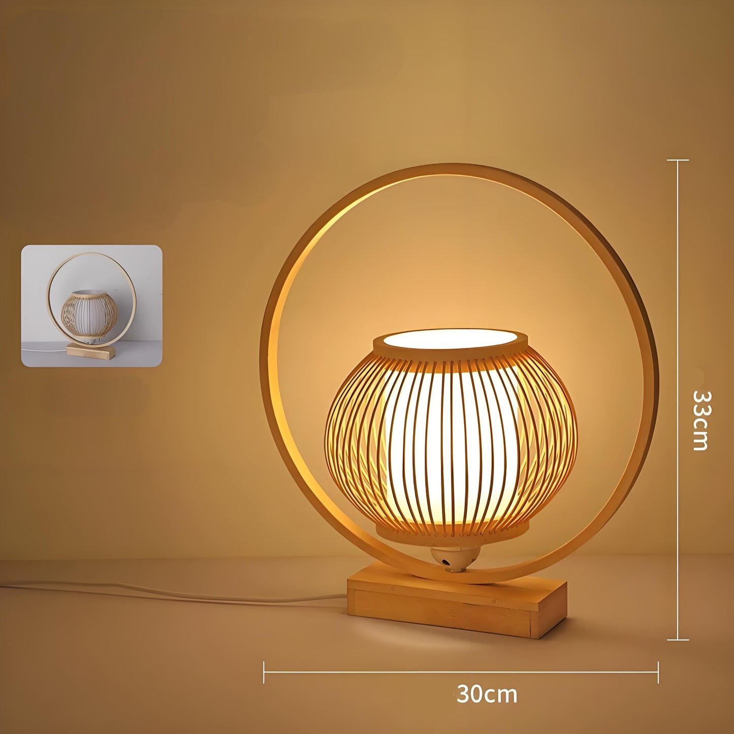 Bamboo Art Table Lamp