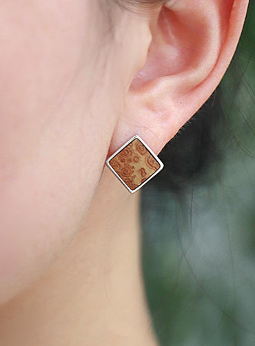 Bamboo Stud Earrings