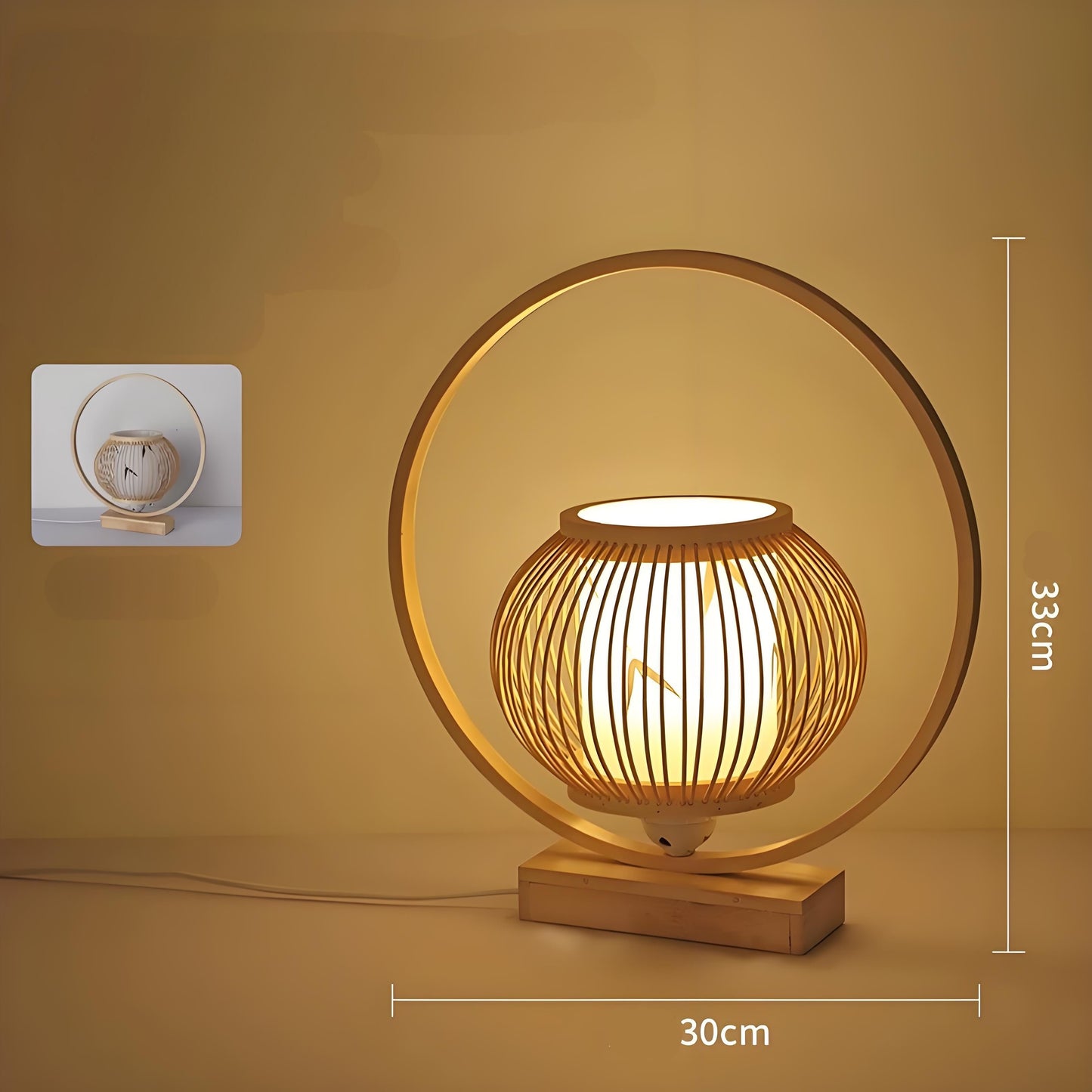 Bamboo Art Table Lamp