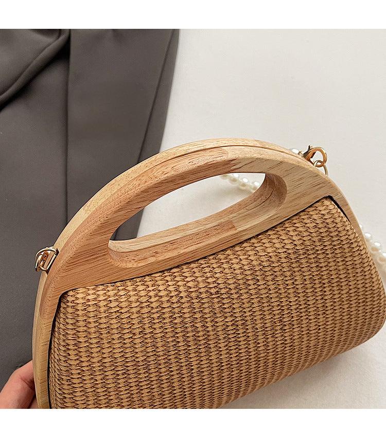 Wooden Crescent Bag