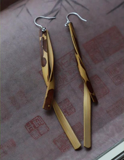 Mottled Bamboo Earrings