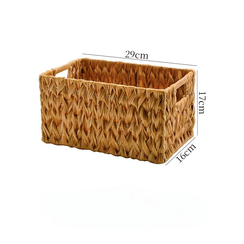 Faux Rattan Storage Basket