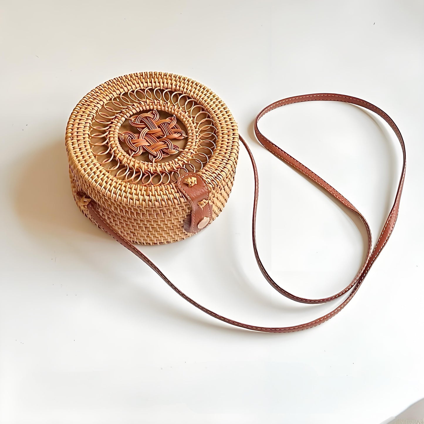 Rattan Crossbody Bag