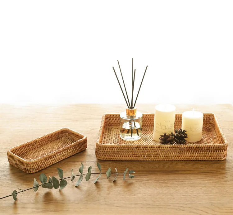 Rattan Storage Tray