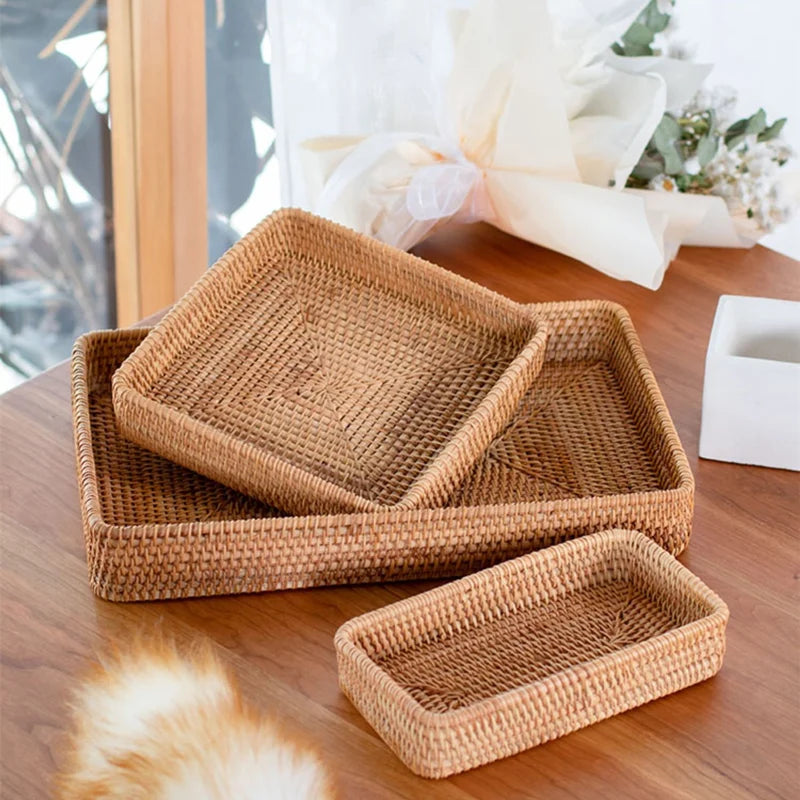 Rattan Storage Tray