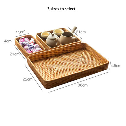 Rattan Storage Tray