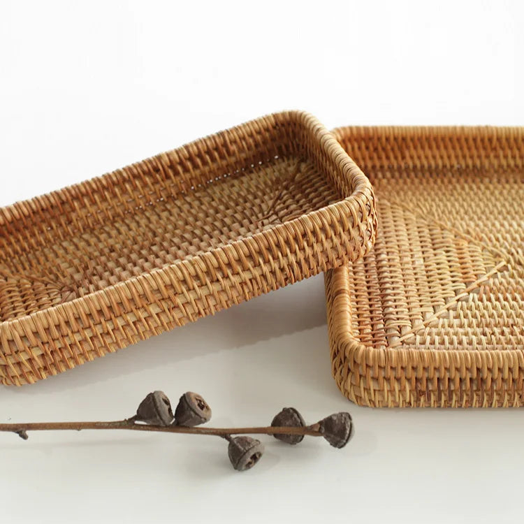 Rattan Storage Tray