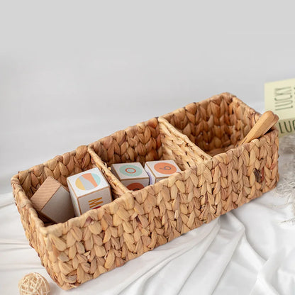 Woven Basket with Dividers