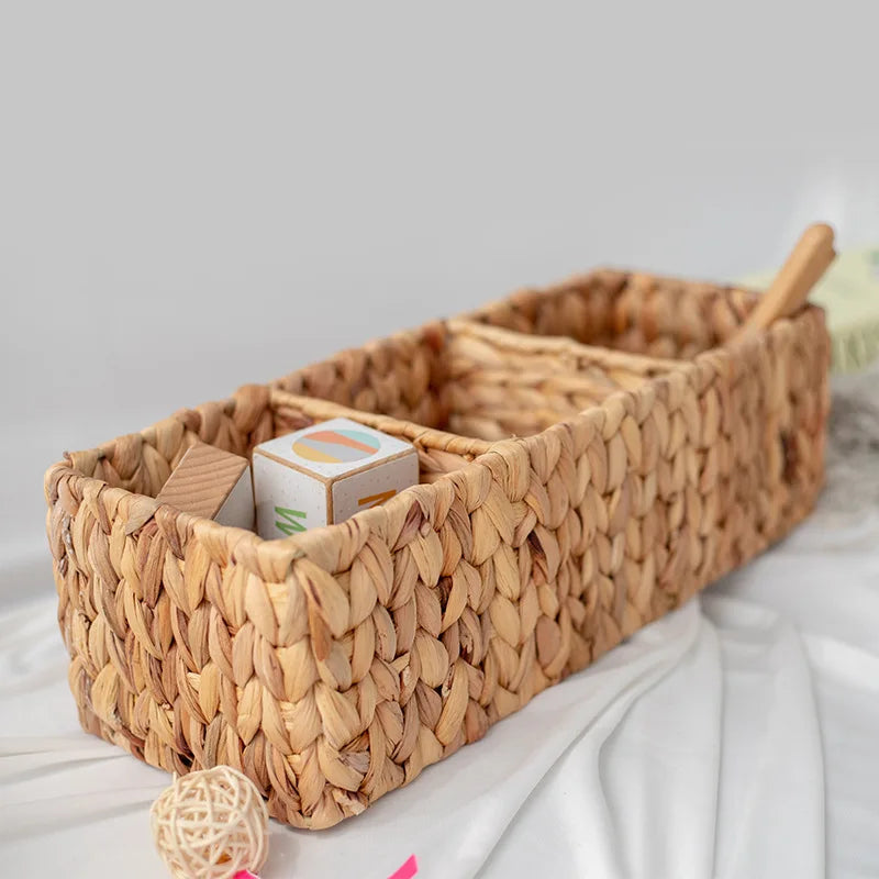 Woven Basket with Dividers