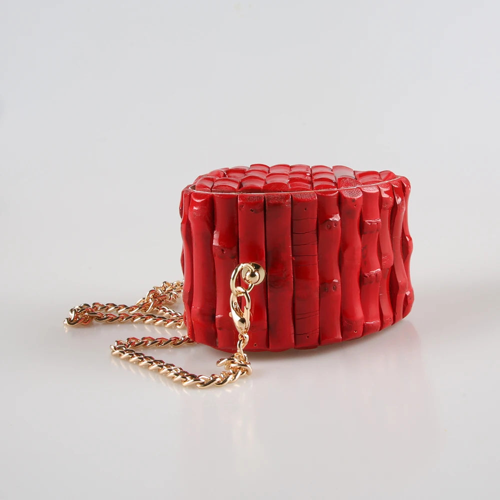 Heart-Shaped Bamboo Bag