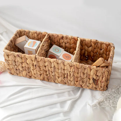 Woven Basket with Dividers