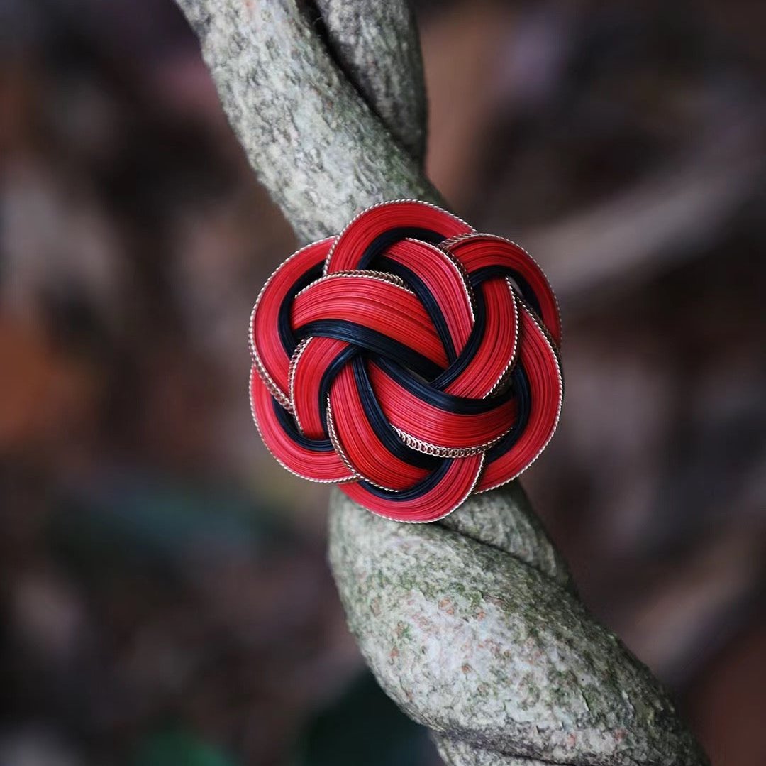 Floral Bamboo Brooch