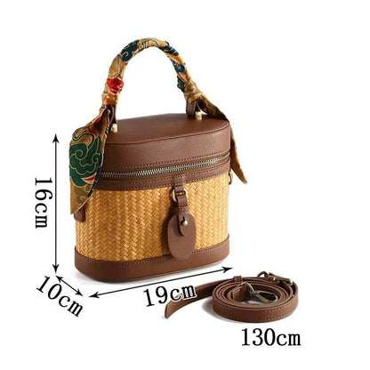 Bamboo Cylinder Handbag