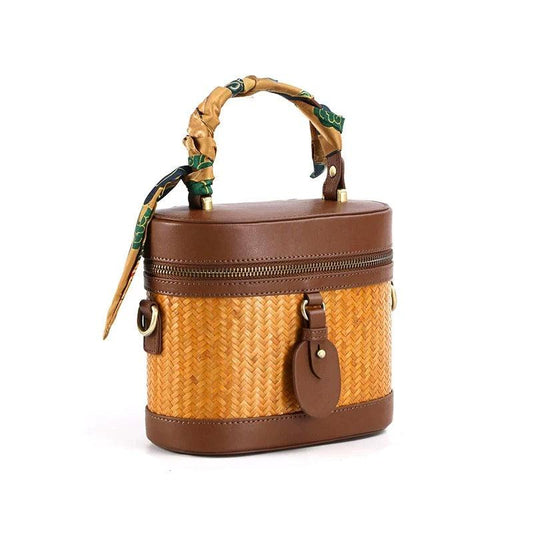 Bamboo Cylinder Handbag