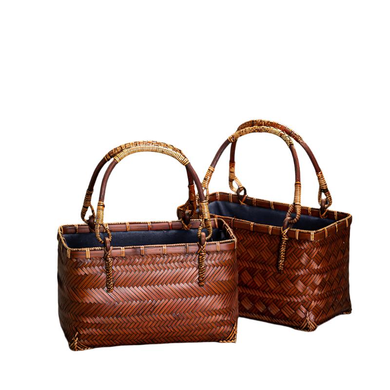 Handwoven Bamboo Handbag