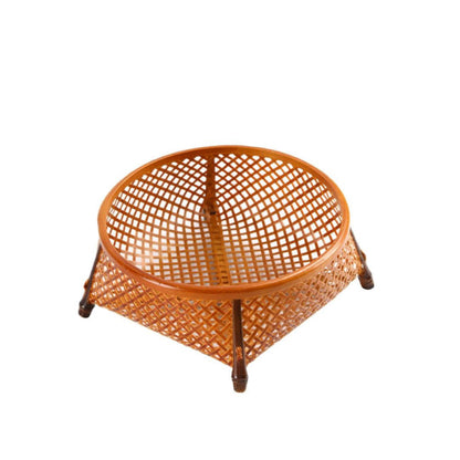 Rustic Bamboo Fruit Basket