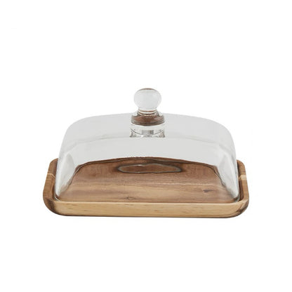 Wooden tray with lid