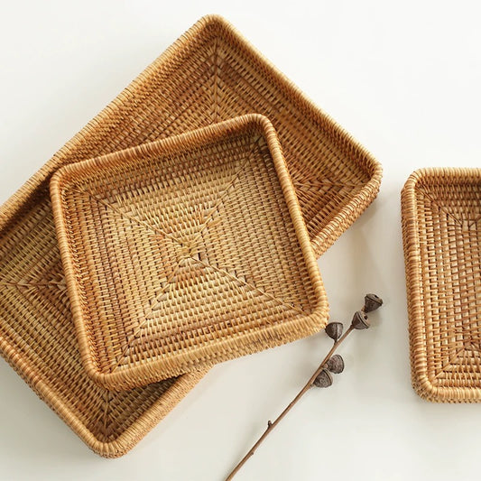 Rattan Storage Tray