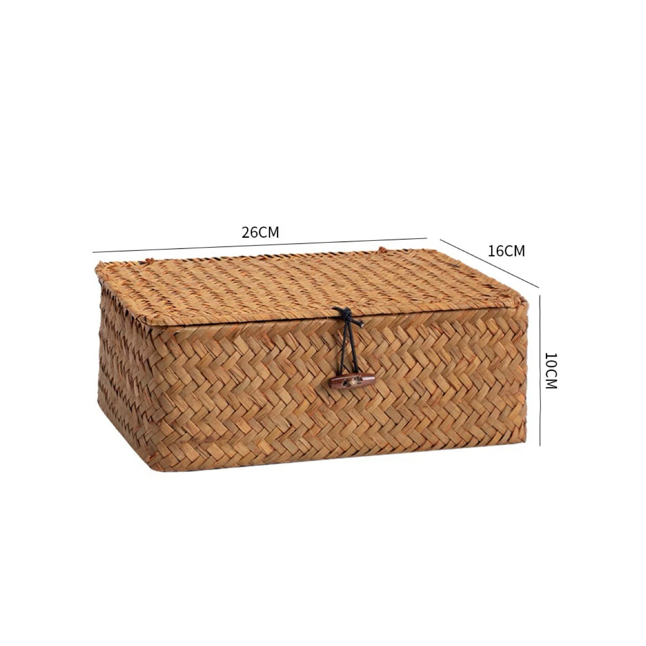 Woven Storage Basket with Lid