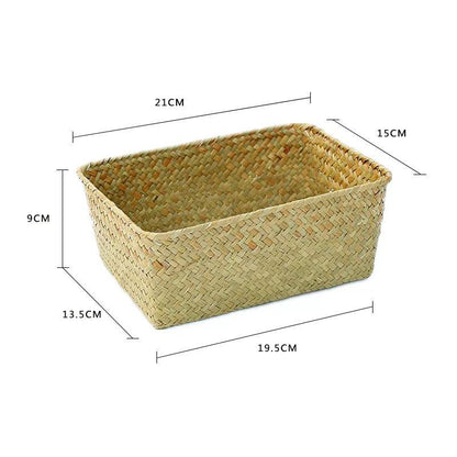 Woven Storage Basket with Lid