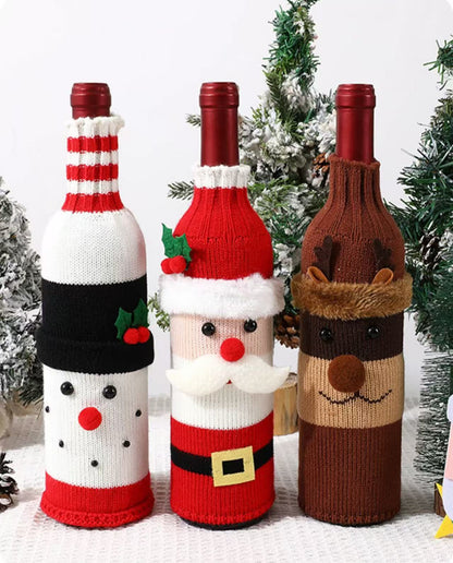 Christmas Wine Bottle Covers