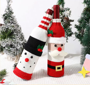 Christmas Wine Bottle Covers