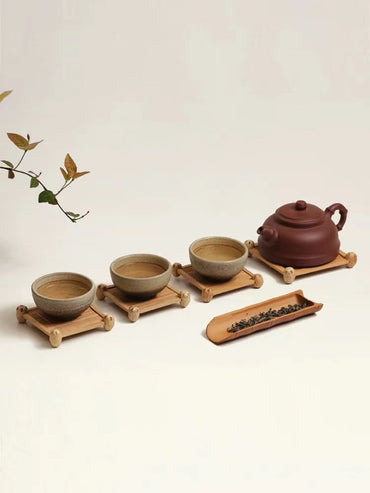 Bamboo Coaster Set