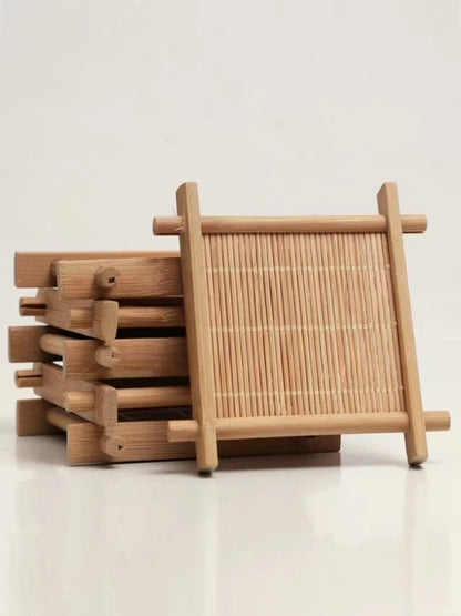 Bamboo Coaster Set