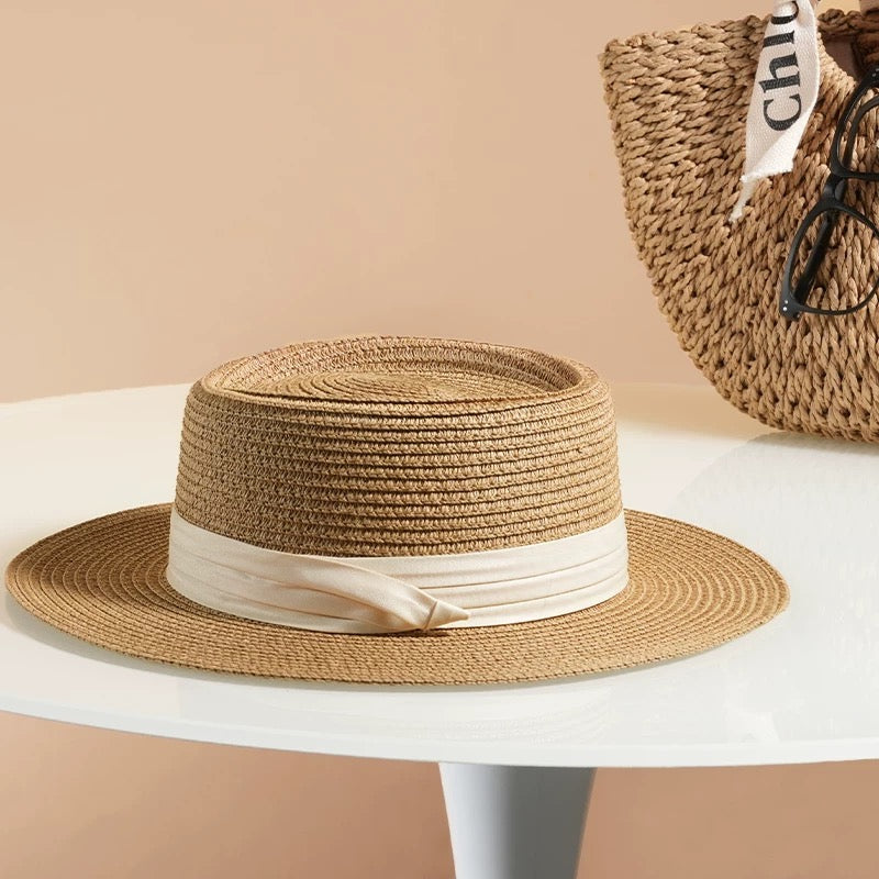 Flat Straw Hat