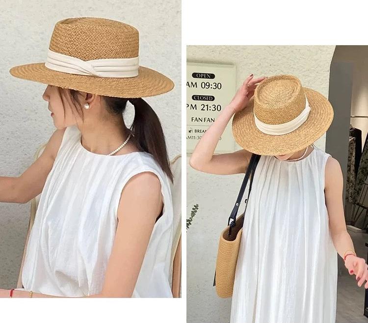 Flat Straw Hat