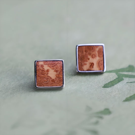 Bamboo Stud Earrings