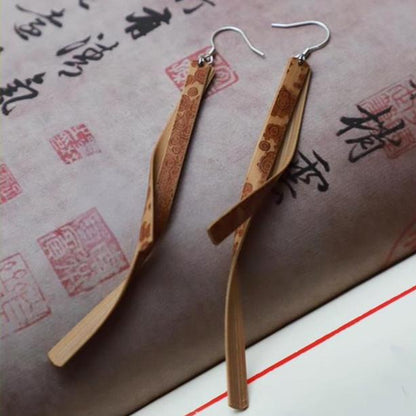 Mottled Bamboo Earrings