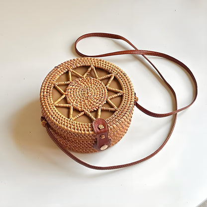 Rattan Crossbody Bag