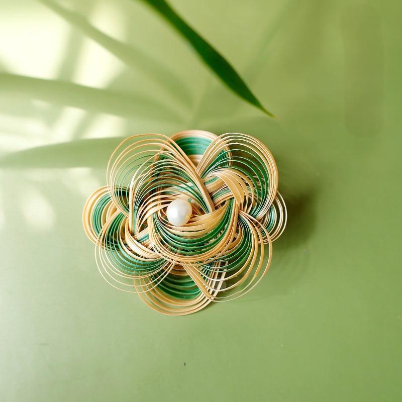 Bamboo Flower Brooch