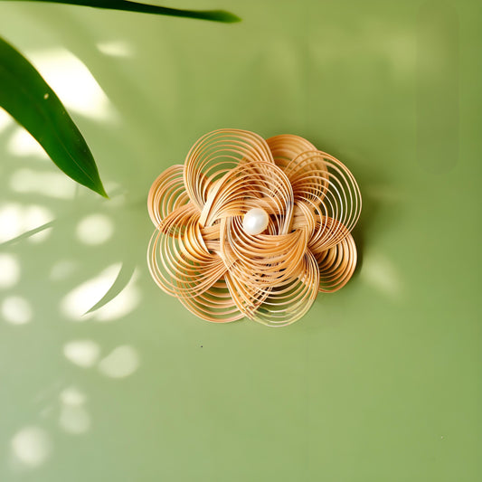 Bamboo Flower Brooch